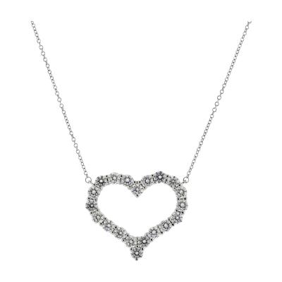  Tiffany Co TIFFANY CO S DIAMOND HEART PENDANT