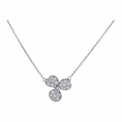  Tiffany Co TIFFANY CO S PAPER FLOWER DIAMOND PLATINUM PENDANT