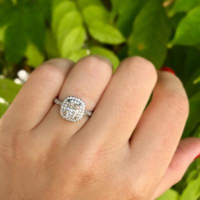 Tiffany Co TIFFANY CO SOLESTE 0 71 CARAT CUSHION CUT DIAMOND