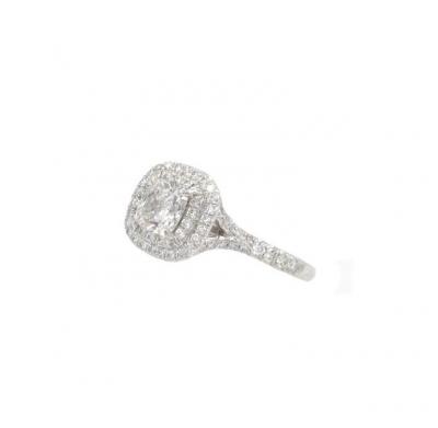 Tiffany Co TIFFANY CO SOLESTE 0 71 CARAT CUSHION CUT DIAMOND