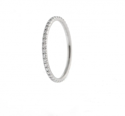  Tiffany Co TIFFANY CO SOLESTE FULL DIAMOND ETERNITY BAND RING