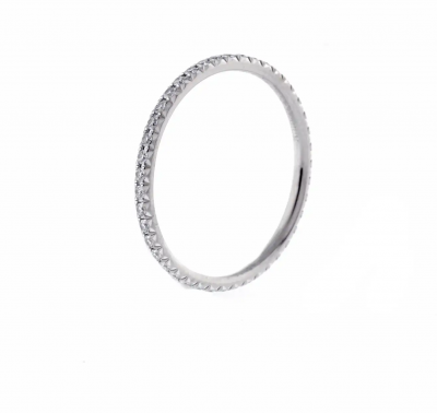  Tiffany Co TIFFANY CO SOLESTE FULL DIAMOND ETERNITY BAND RING