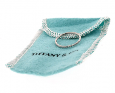  Tiffany Co TIFFANY CO SOLESTE FULL DIAMOND ETERNITY BAND RING