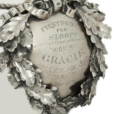  Tiffany Co The New York Yacht Club Regatta ewer by Tiffany won by sloop Gracie 1872