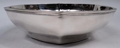  Tiffany Co Tiffany American Art Deco Hexagonal Sterling Silver Bowl