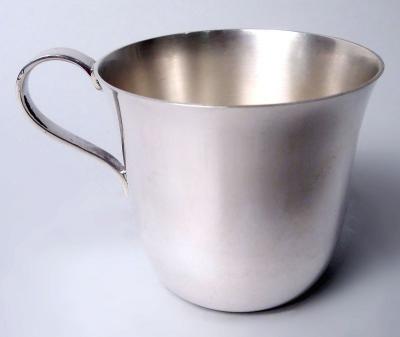  Tiffany Co Tiffany American Midcentury Modern Sterling Silver Baby Cup