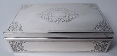 Tiffany Co Tiffany American Modern Classical Sterling Silver Jewelry Box