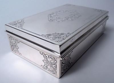  Tiffany Co Tiffany American Modern Classical Sterling Silver Jewelry Box