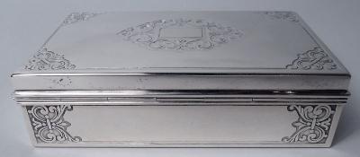  Tiffany Co Tiffany American Modern Classical Sterling Silver Jewelry Box
