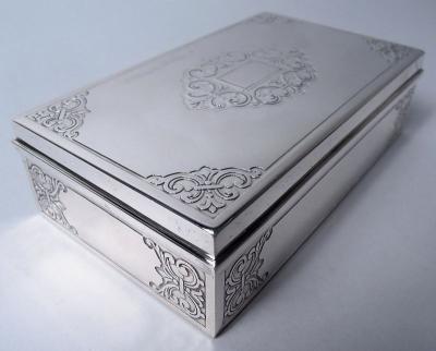  Tiffany Co Tiffany American Modern Classical Sterling Silver Jewelry Box