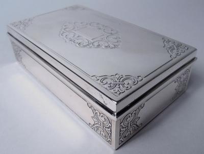  Tiffany Co Tiffany American Modern Classical Sterling Silver Jewelry Box