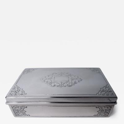  Tiffany Co Tiffany American Modern Classical Sterling Silver Jewelry Box