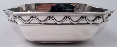  Tiffany Co Tiffany American Modern Classical Sterling Silver Square Bowl