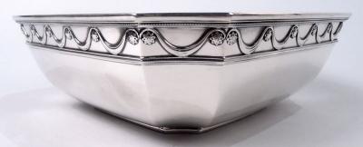 Tiffany Co Tiffany American Modern Classical Sterling Silver Square Bowl