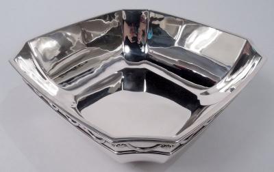  Tiffany Co Tiffany American Modern Classical Sterling Silver Square Bowl