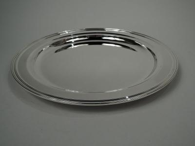  Tiffany Co Tiffany American Modern Deep Heavy Sterling Silver Tray