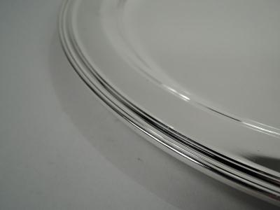  Tiffany Co Tiffany American Modern Deep Heavy Sterling Silver Tray