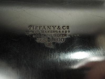  Tiffany Co Tiffany American Modern Deep Heavy Sterling Silver Tray