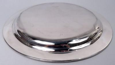  Tiffany Co Tiffany American Modern Deep and Heavy Sterling Silver 12 Inch Tray