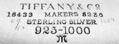  Tiffany Co Tiffany American Modern Deep and Heavy Sterling Silver 12 Inch Tray