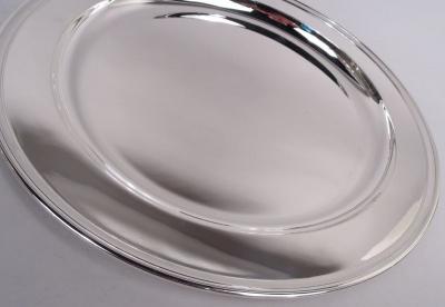  Tiffany Co Tiffany American Modern Deep and Heavy Sterling Silver 13 Inch Tray
