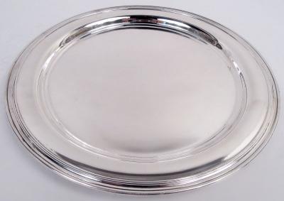  Tiffany Co Tiffany American Modern Sterling Silver 10 Inch Round Serving Tray