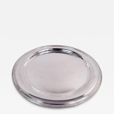  Tiffany Co Tiffany American Modern Sterling Silver 10 Inch Round Serving Tray