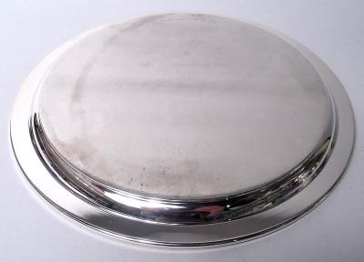  Tiffany Co Tiffany American Modern Sterling Silver 10 Inch Round Tray