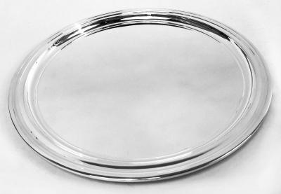  Tiffany Co Tiffany American Modern Sterling Silver 10 Inch Round Tray