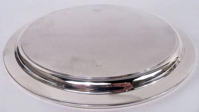  Tiffany Co Tiffany American Modern Sterling Silver 10 Inch Round Tray