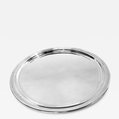  Tiffany Co Tiffany American Modern Sterling Silver 10 Inch Round Tray
