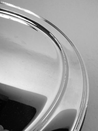  Tiffany Co Tiffany American Modern Sterling Silver 11 Inch Round Tray