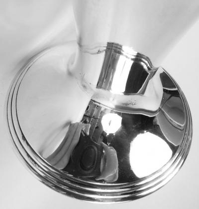  Tiffany Co Tiffany American Modern Sterling Silver 16 Inch Vase