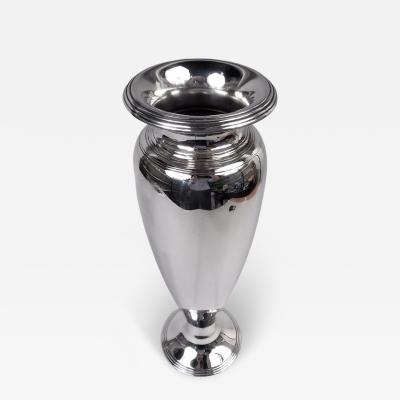  Tiffany Co Tiffany American Modern Sterling Silver 16 Inch Vase