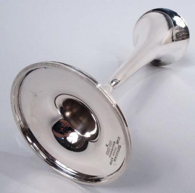  Tiffany Co Tiffany American Modern Sterling Silver 9 Inch Vase