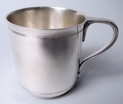  Tiffany Co Tiffany American Modern Sterling Silver Baby Cup