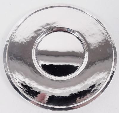  Tiffany Co Tiffany Art Deco Craftsman Hand Hammered Sterling Silver Dessert Set