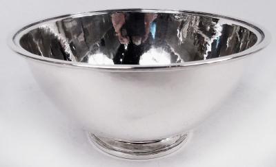  Tiffany Co Tiffany Art Deco Craftsman Hand Hammered Sterling Silver Dessert Set