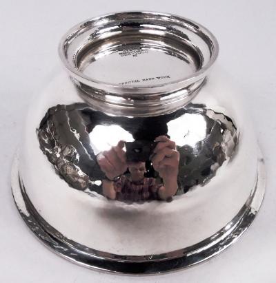  Tiffany Co Tiffany Art Deco Craftsman Hand Hammered Sterling Silver Dessert Set