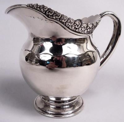 Tiffany Co Tiffany Art Nouveau Sterling Silver 3 Piece Turkish Coffee Set on Tray