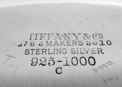 Tiffany Co Tiffany Art Nouveau Sterling Silver 3 Piece Turkish Coffee Set on Tray