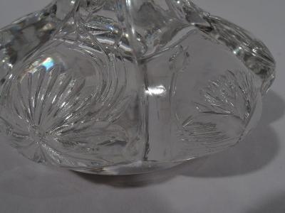  Tiffany Co Tiffany Art Nouveau Sterling Silver and Engraved Glass Inkwell