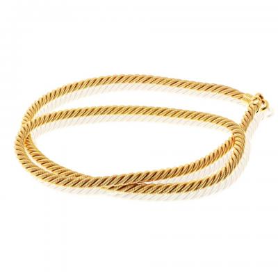  Tiffany Co Tiffany Co 18K YG Georges Lenfant Nautical Rope Chain 28 Inch Necklace