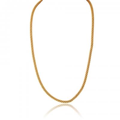  Tiffany Co Tiffany Co 18K YG Georges Lenfant Nautical Rope Chain 28 Inch Necklace