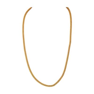  Tiffany Co Tiffany Co 18K YG Georges Lenfant Nautical Rope Chain 28 Inch Necklace