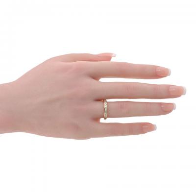  Tiffany Co Tiffany Co 18K Yellow Gold 0 59cttw Round Diamond Eternity Wedding Band
