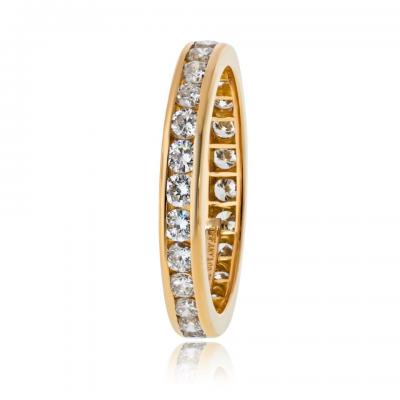  Tiffany Co Tiffany Co 18K Yellow Gold 0 59cttw Round Diamond Eternity Wedding Band