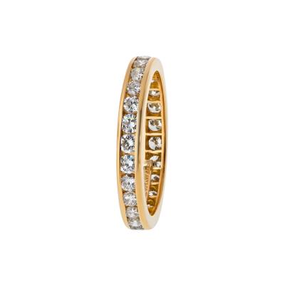  Tiffany Co Tiffany Co 18K Yellow Gold 0 59cttw Round Diamond Eternity Wedding Band