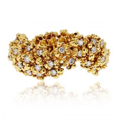 Tiffany Co Tiffany Co 18K Yellow Gold 12 00cttw Round Diamond Vintage Bracelet