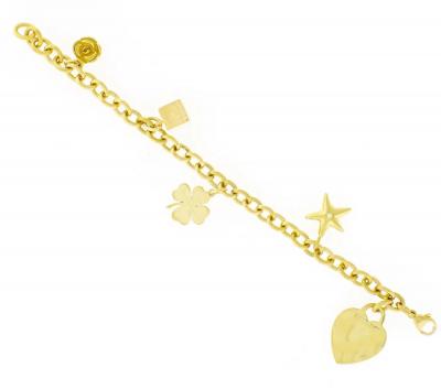  Tiffany Co Tiffany Co 18K Yellow Gold Charm Bracelet
